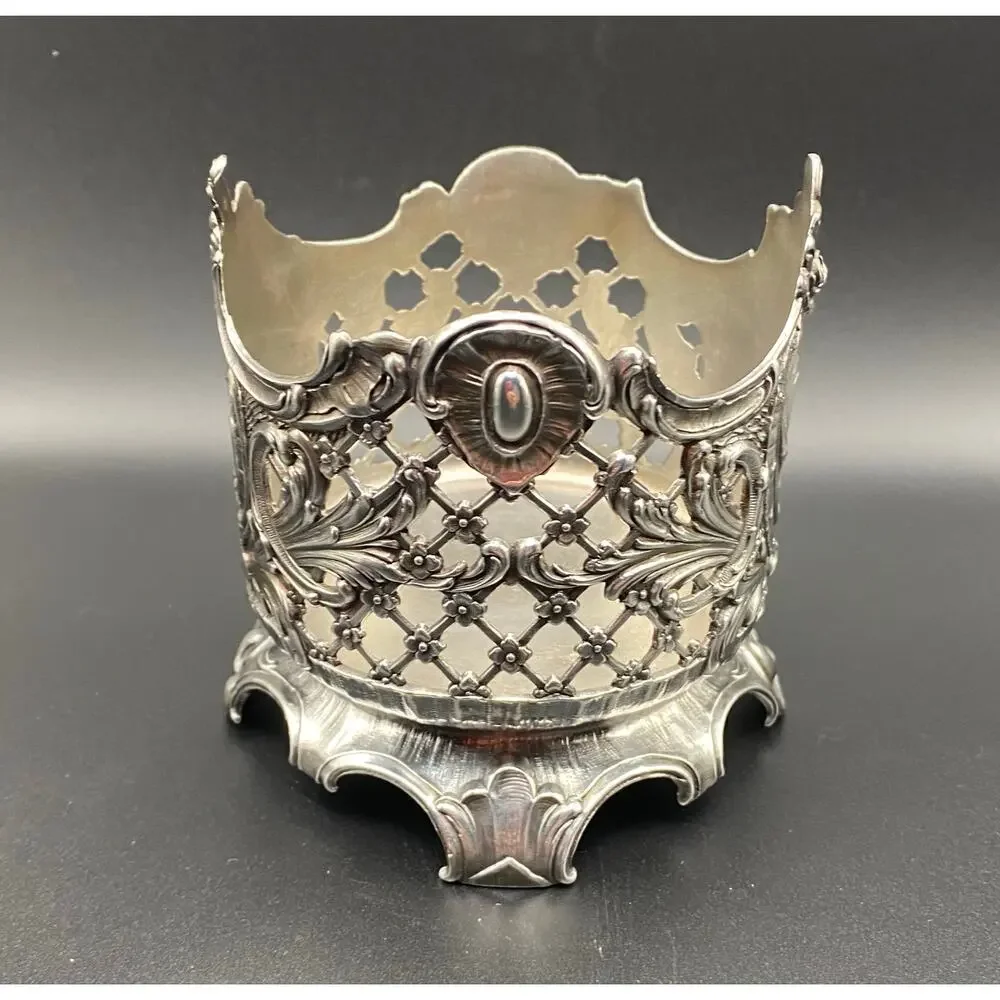 Antique WMF-AS Silver Plate Wine Bottle Coaster / Holder C 1900’s